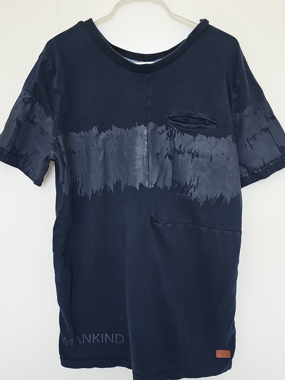 Boys 7 For All Mankind Navy Blue Short-Sleeve Graphic Tee Sz Medium